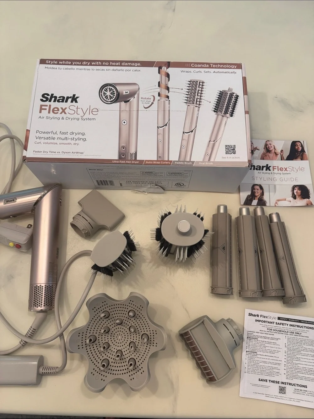 Shark FlexStyle Air Styling & Drying System - Rose Gold